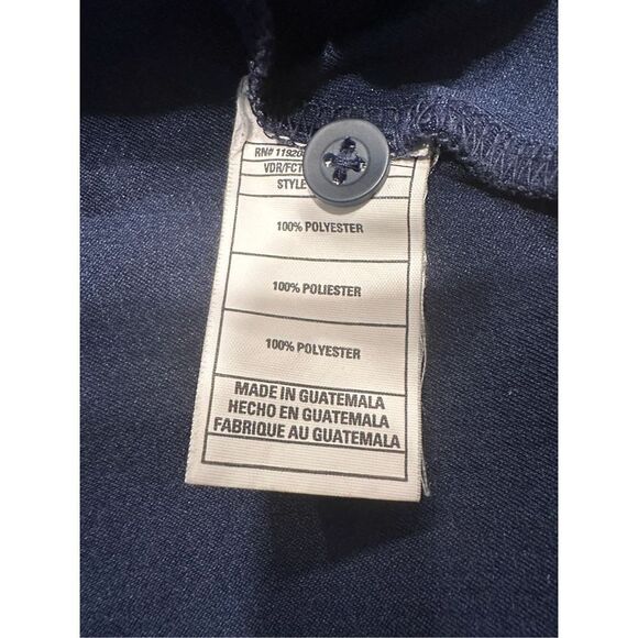Adidas Men’s Navy Blue Climalite Short Sleeve Polo Shirt Size Medium - Picture 5 of 6